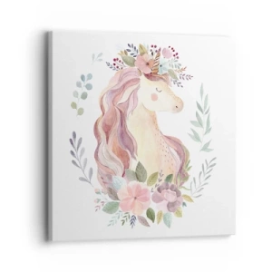 Lærredstryk - Billede på lærred - En invitation til eventyrets verden - 30x30 cm