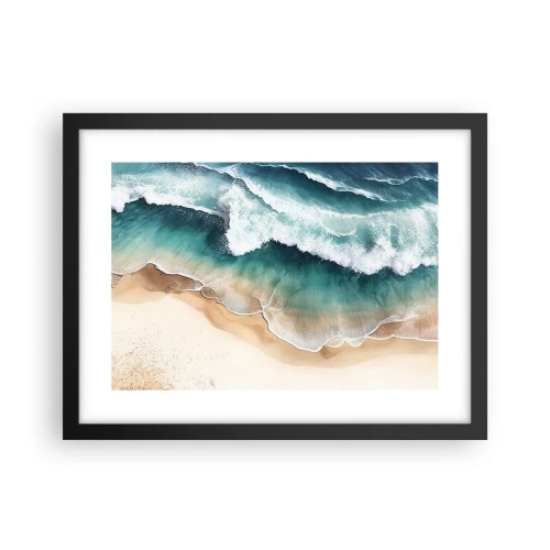 Plakat i sort ramme - Et evigt møde - 40x30 cm