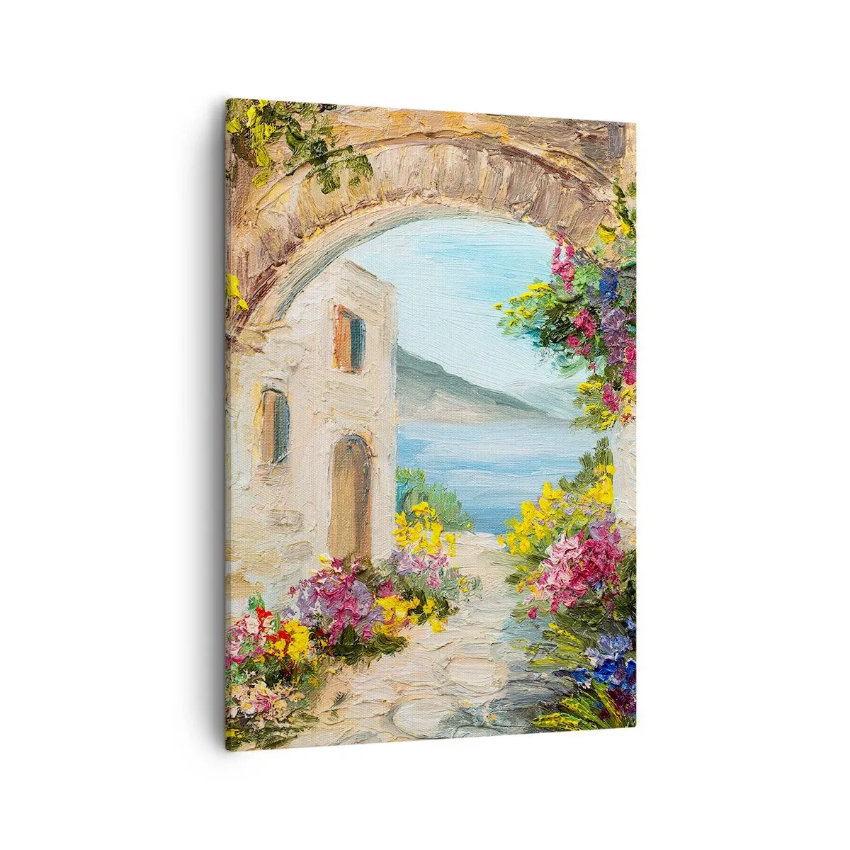 Lærredstryk - Billede på lærred - Charmen af kystlandskabet - 50x70 cm