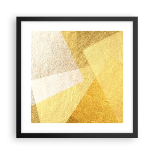 Plakat i sort ramme - Geometriens vejr - 40x40 cm