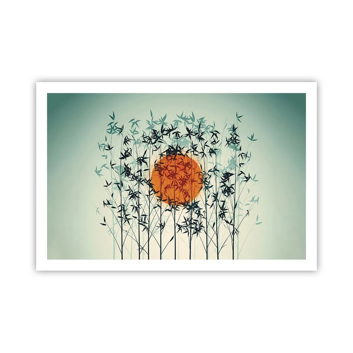 Plakat - Japansk sol - 91x61 cm