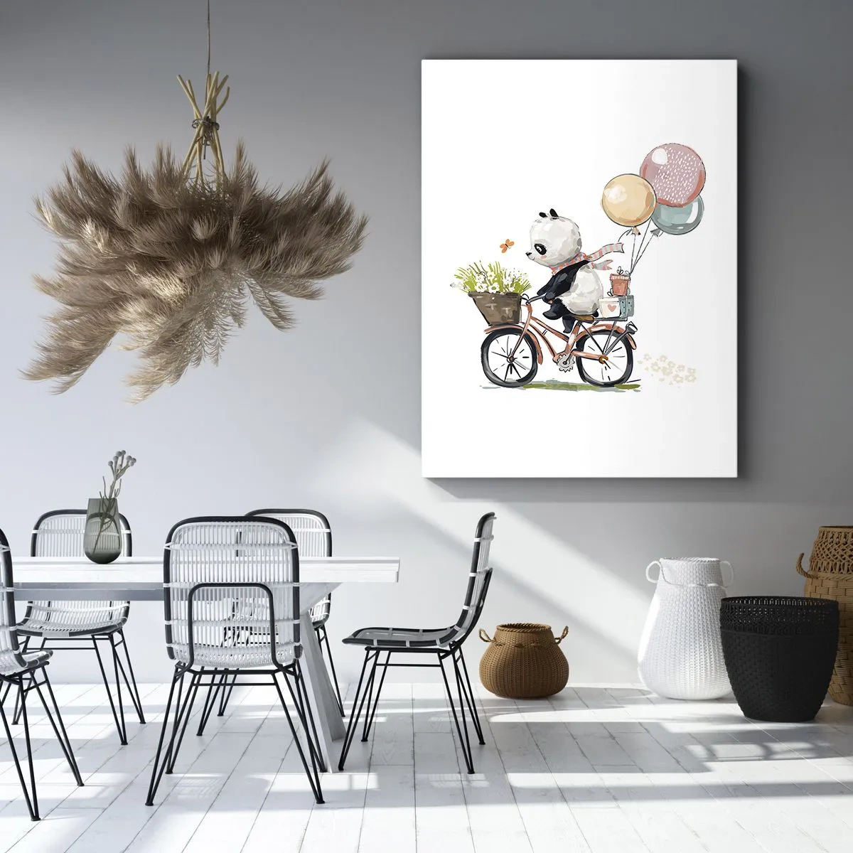 Lærredstryk - Billede på lærred - Glædelig dag - 50x70 cm