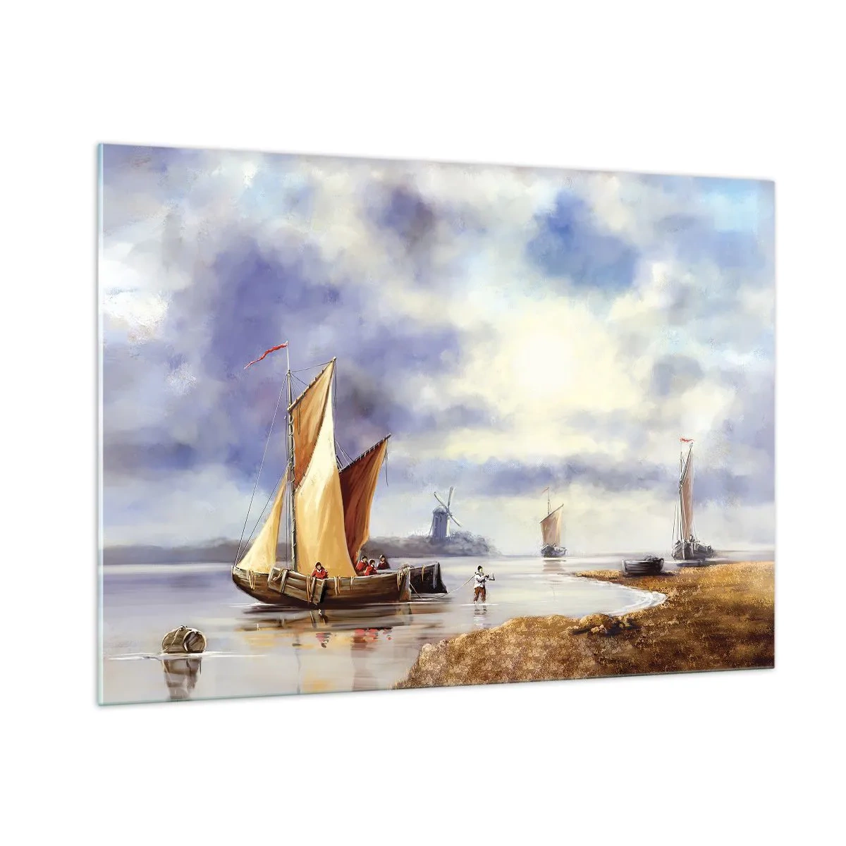 Billede på glas - Sømændenes tilbagevenden - 100x70 cm