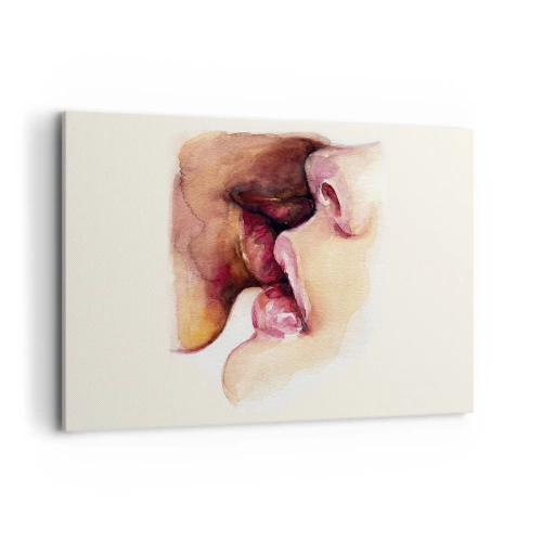 Lærredstryk - Billede på lærred - Som nat og dag, jord og himmel - 100x70 cm