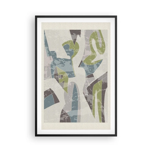 Plakat i sort ramme - Komposition bag glas - 61x91 cm