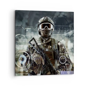 Lærredstryk - Billede på lærred - Magt til potens - 70x70 cm