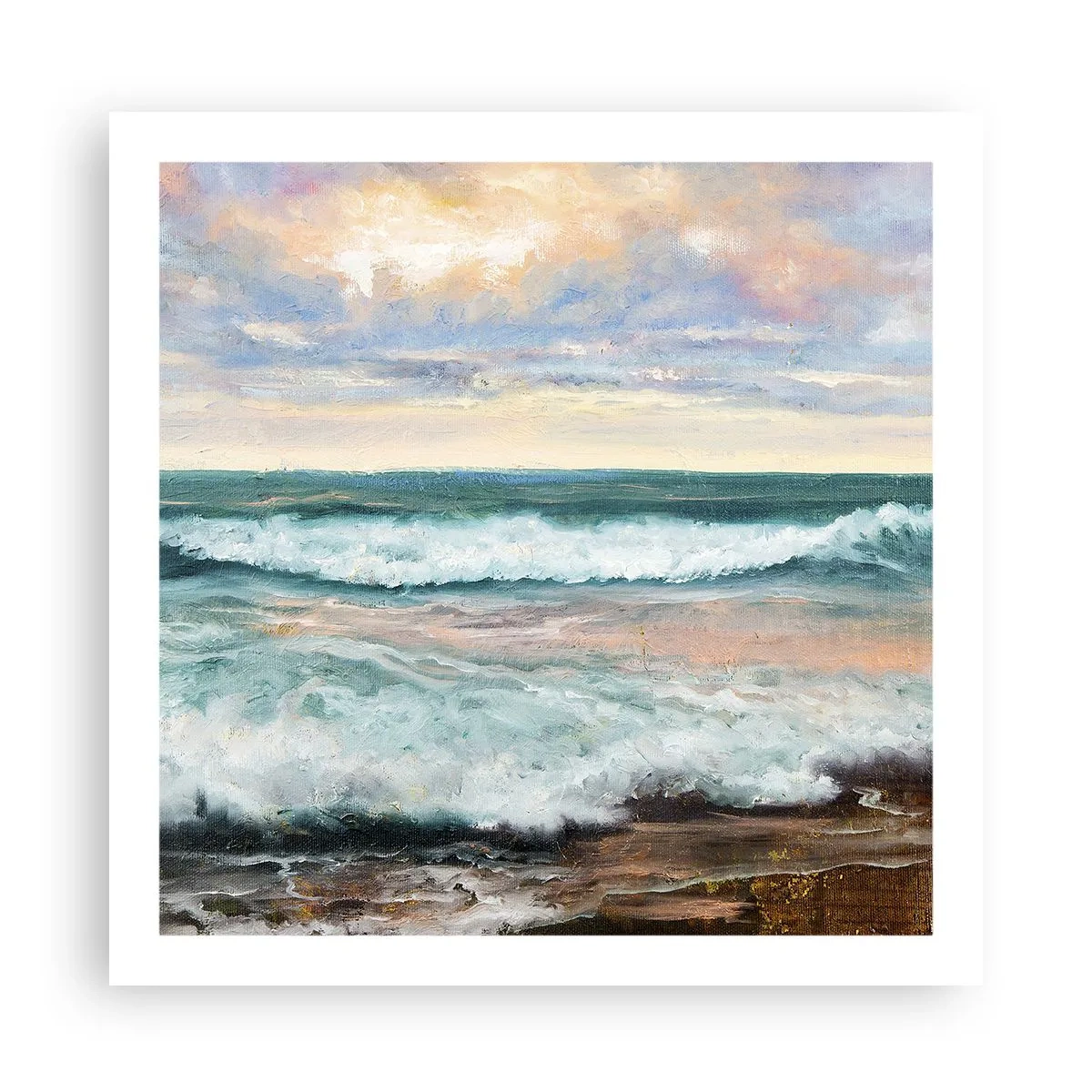 Plakat - Her vil du glatte din sjæl - 60x60 cm