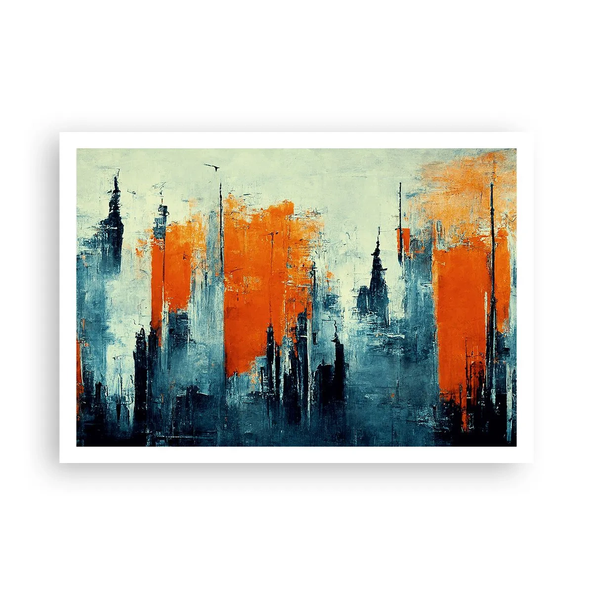 Plakat - Moderne landskab - 100x70 cm