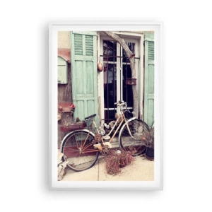 Plakat i hvid ramme - Længe leve provinsen - 61x91 cm