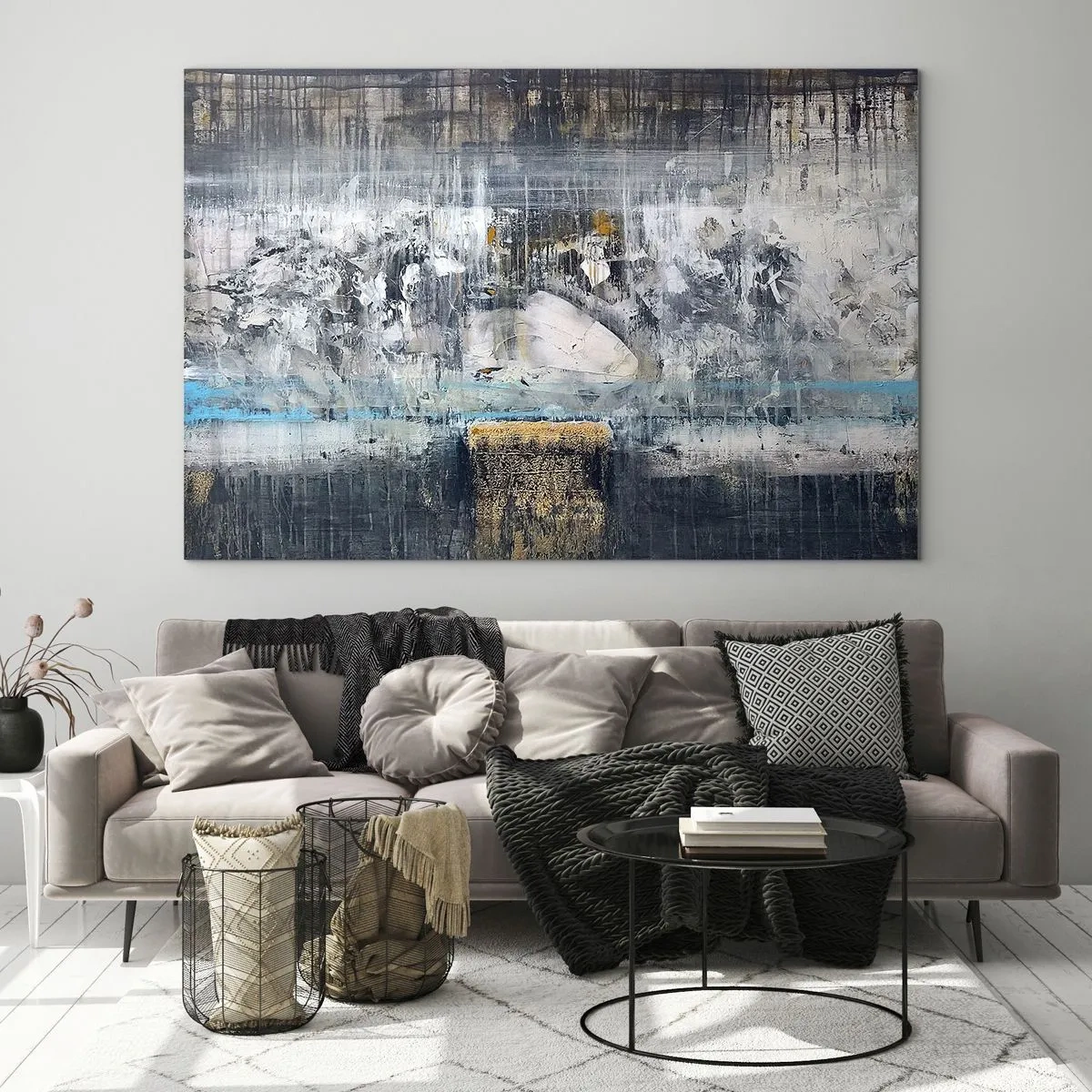 Billede på glas - Som på is, som på fortovet - 100x70 cm