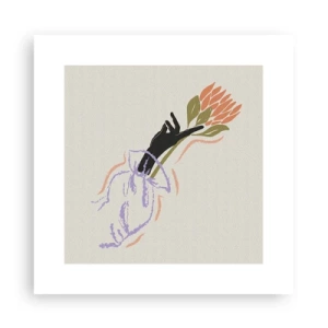 Plakat - En søsterlig berøring - 30x30 cm