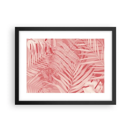 Plakat i sort ramme - Lyserødt koncept - 40x30 cm