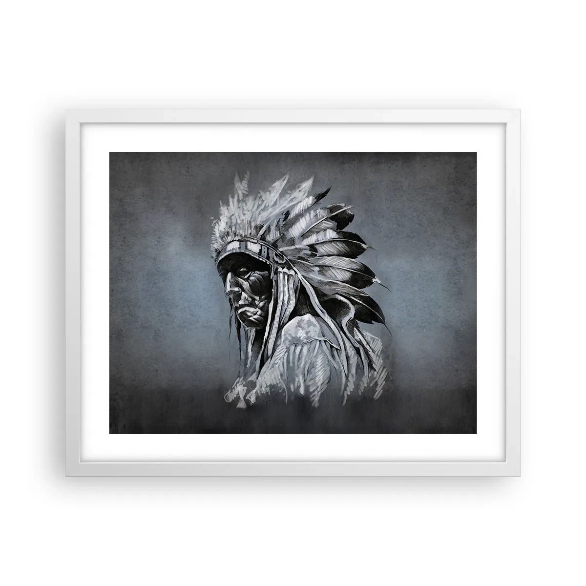 Plakat i hvid ramme - Tilbage til rødderne - 50x40 cm