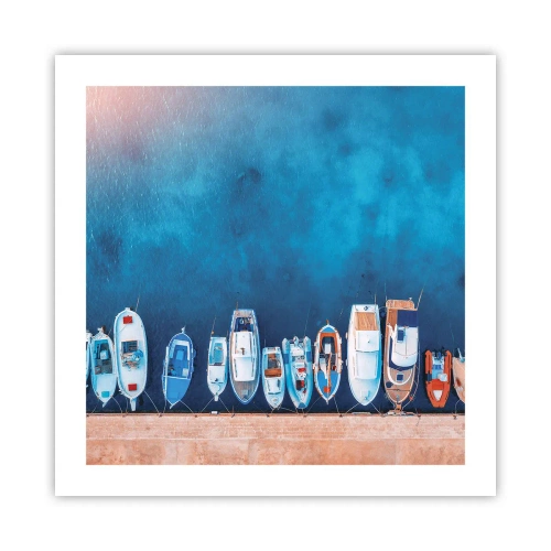 Plakat - I én række - 50x50 cm