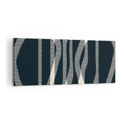 Lærredstryk - Billede på lærred - Forsøg på at bryde igennem mørket - 120x50 cm