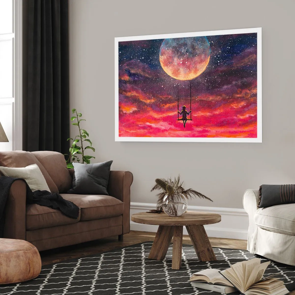 Plakat - Glæd dig i skyerne - 91x61 cm