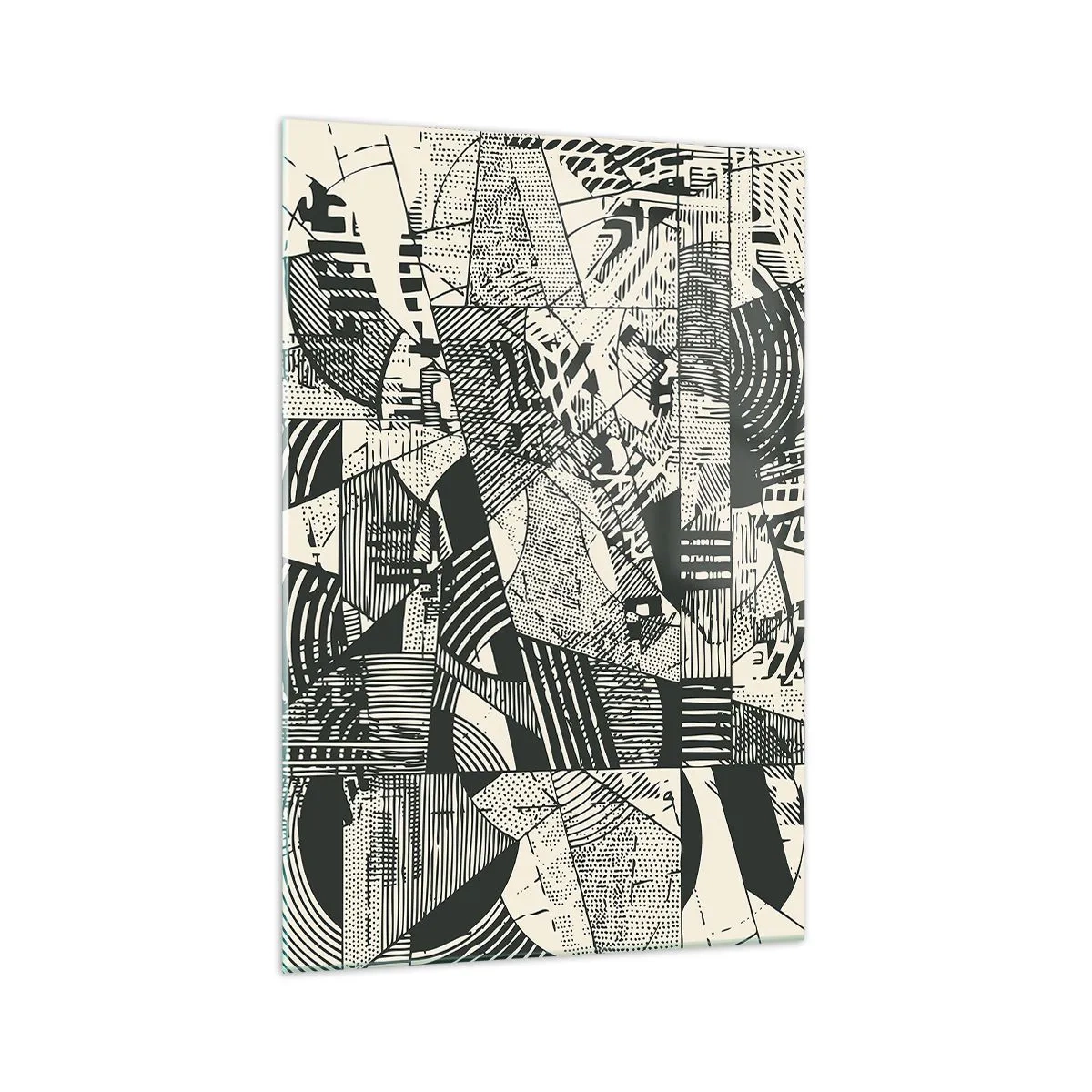 Billede på glas - Nutidens dynamik - 70x100 cm