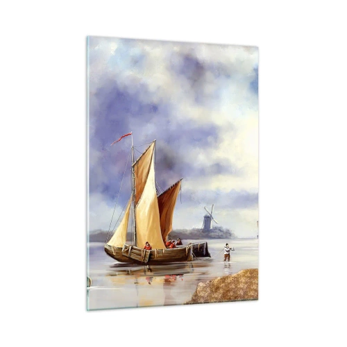 Billede på glas - Sømændenes tilbagevenden - 50x70 cm