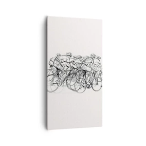 Lærredstryk - Billede på lærred - Sammen i et team - 55x100 cm