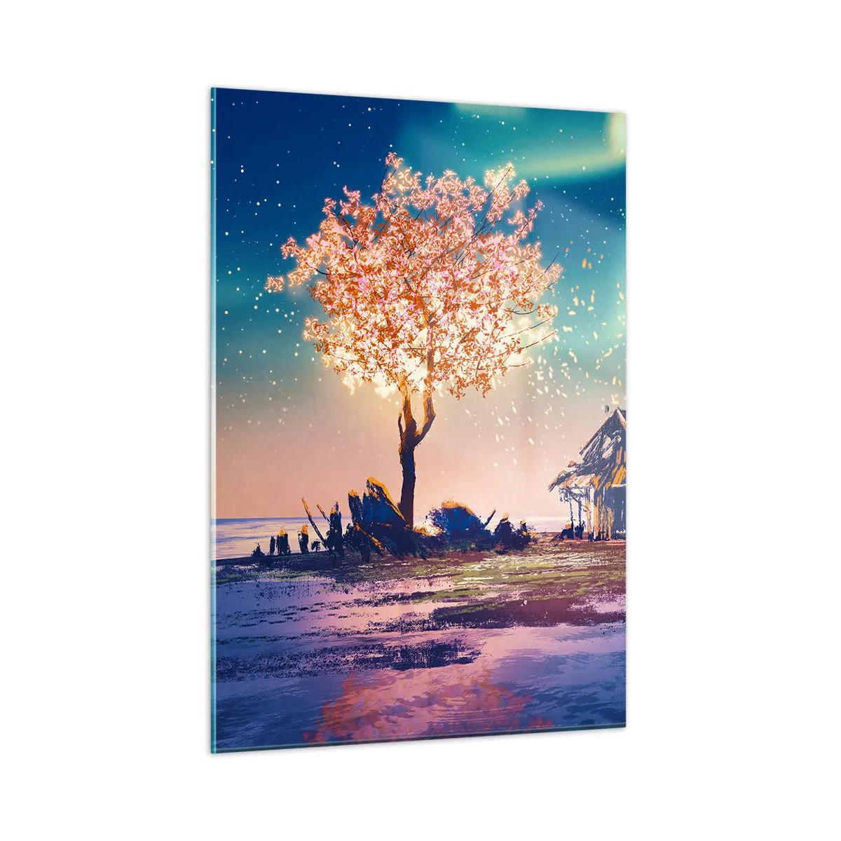 Billede på glas - Naturen går ikke over - 50x70 cm