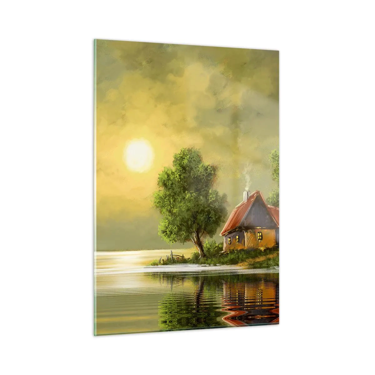 Billede på glas - Smukt, som fra et billede - 50x70 cm