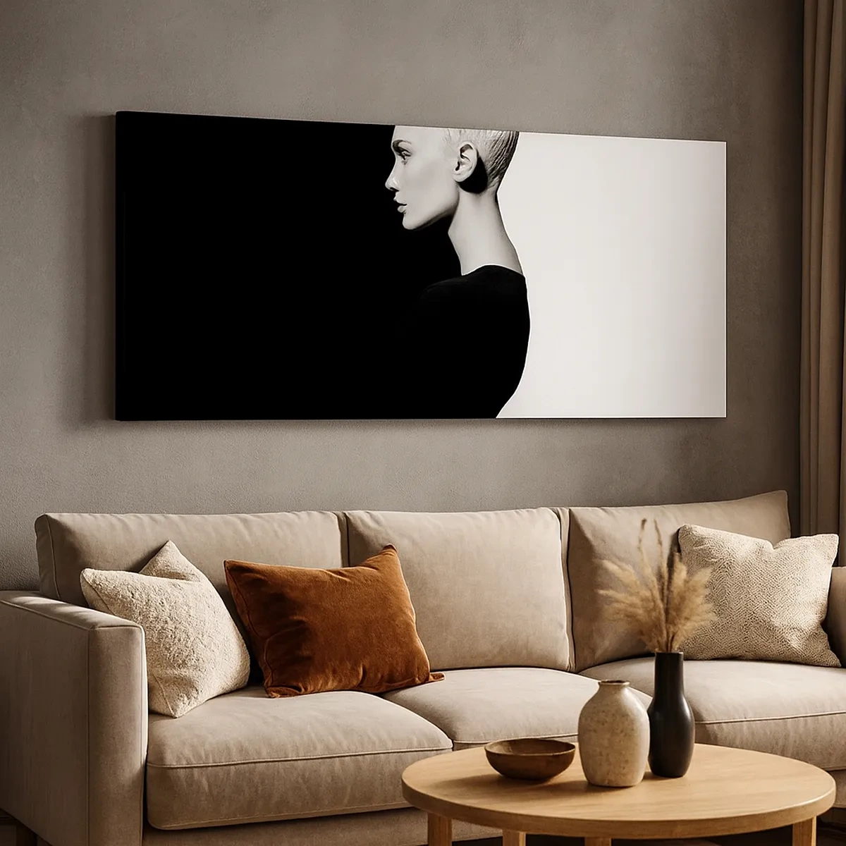 Lærredstryk - Billede på lærred - Blot en kvinde - 30x30 cm