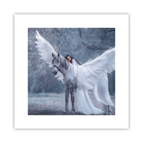 Plakat - Inspireret øjeblik - 30x30 cm