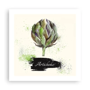 Plakat - Eviva grøntsager! - 50x50 cm