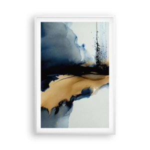 Plakat i hvid ramme - Bag sløret - 61x91 cm