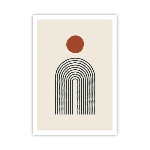 Plakat - Magnetisme af former og farver - 70x100 cm