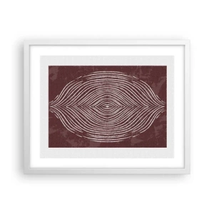 Plakat i hvid ramme - Rummet taler - 50x40 cm