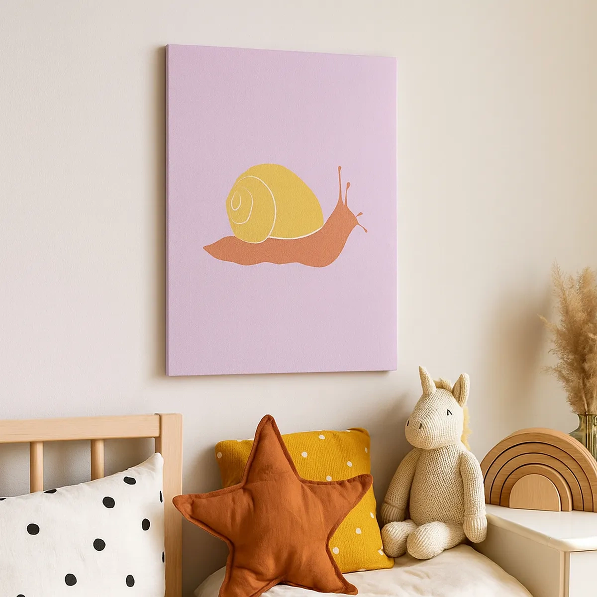 Lærredstryk - Billede på lærred - Der er ingen hastværk - 50x70 cm