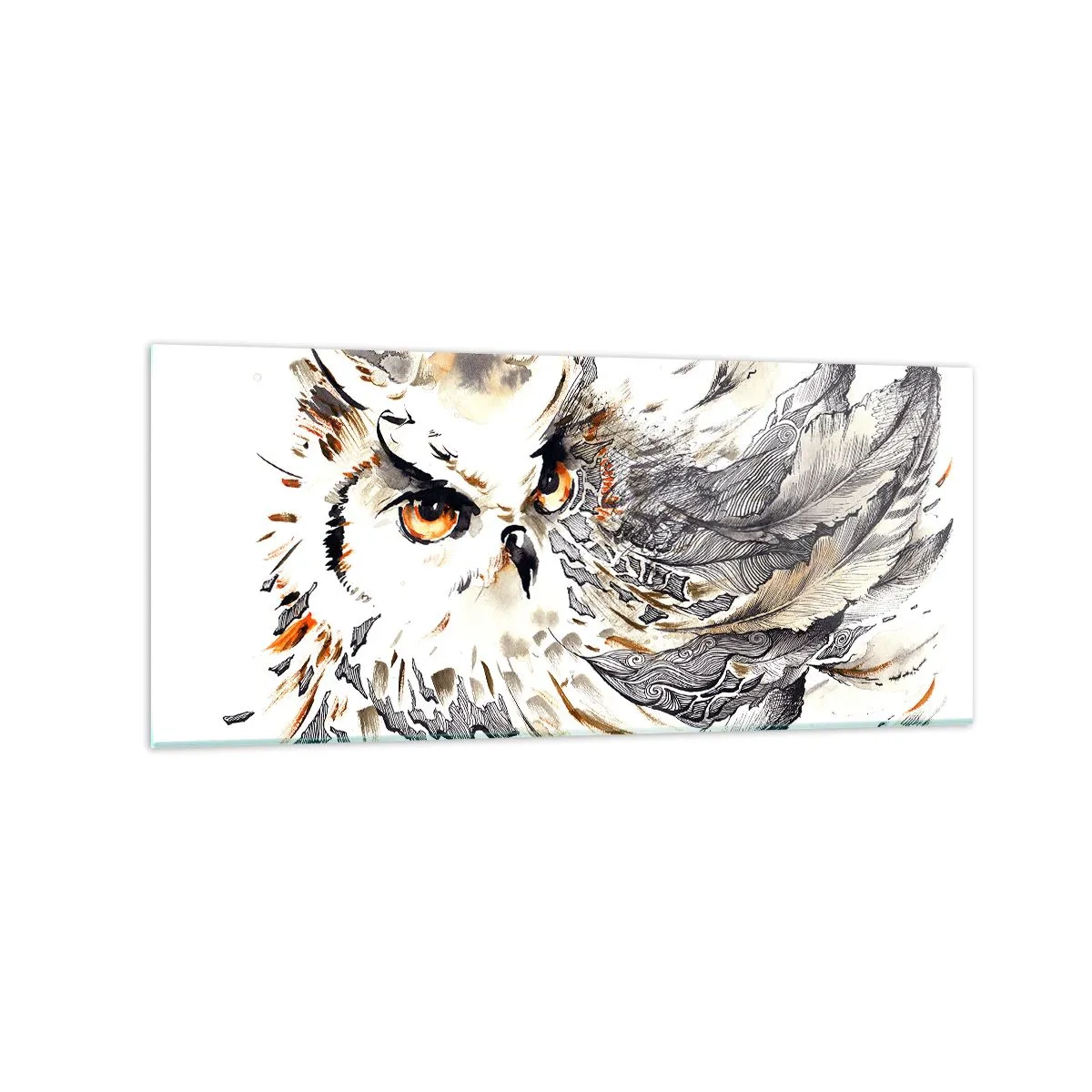 Billede på glas - Hun kom fra den magiske verden - 120x50 cm