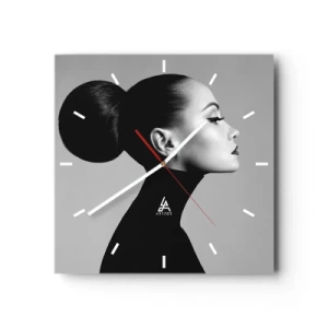 Vægur, Uret - Moderne Nefretete - 30x30 cm