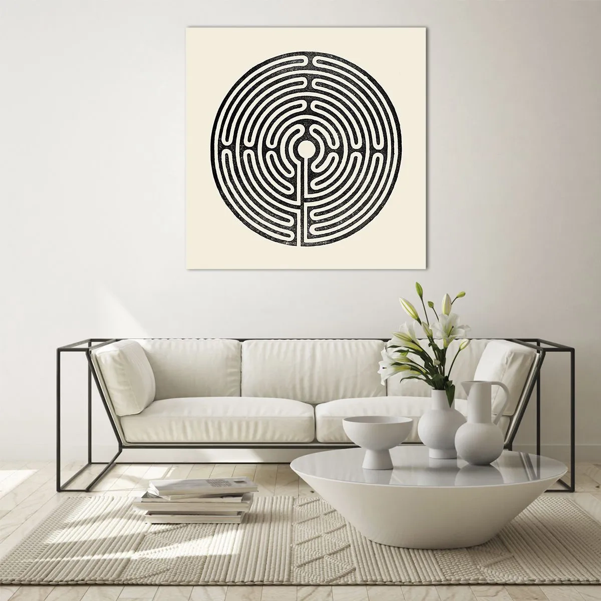 Billede på glas - Mystisk orden - 60x60 cm