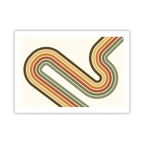 Plakat - Zigzag til destinationen - 70x50 cm