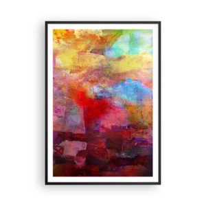 Plakat i sort ramme - Et kig ind i regnbuen - 70x100 cm