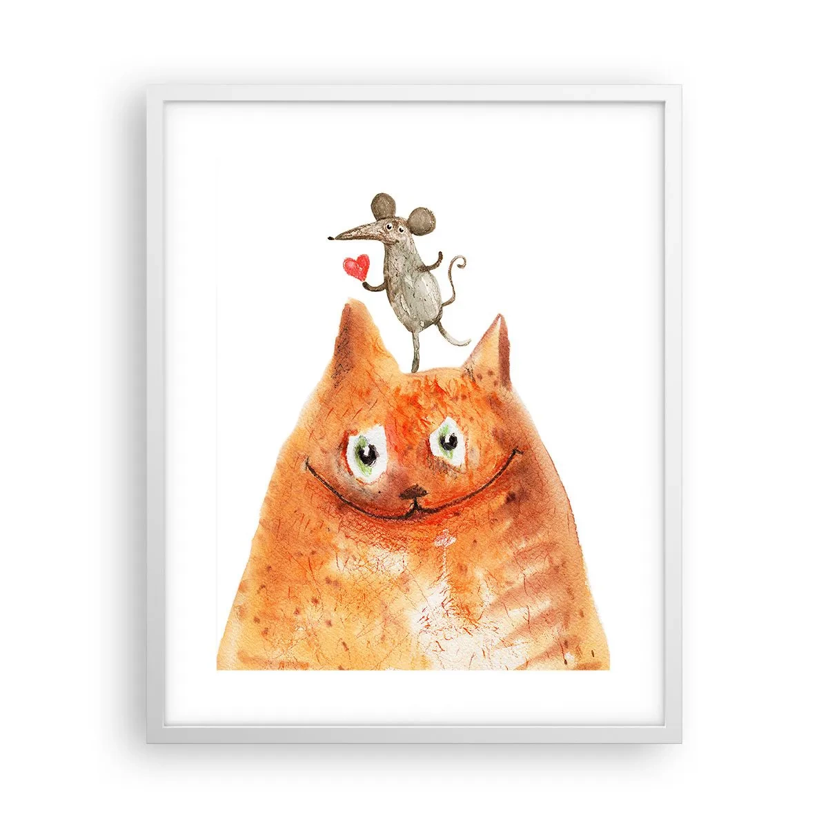 Plakat i hvid ramme - Kærlighedens paradokser - 40x50 cm