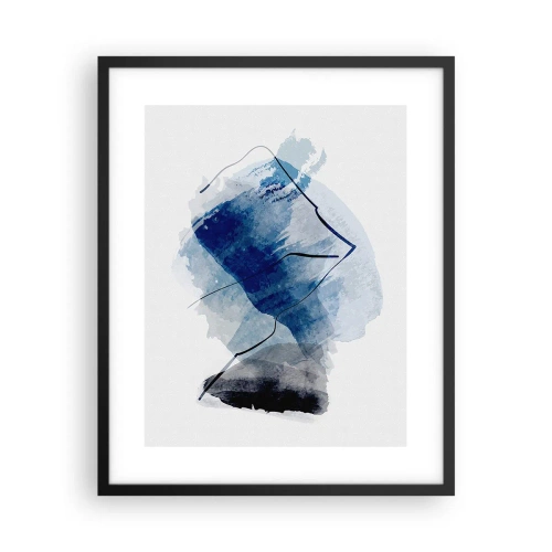 Plakat i sort ramme - Isbjerg - 40x50 cm