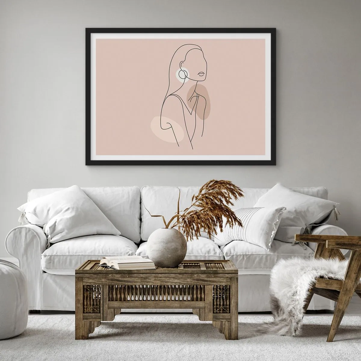 Plakat i sort ramme - Et ikon for pigelivet - 100x70 cm