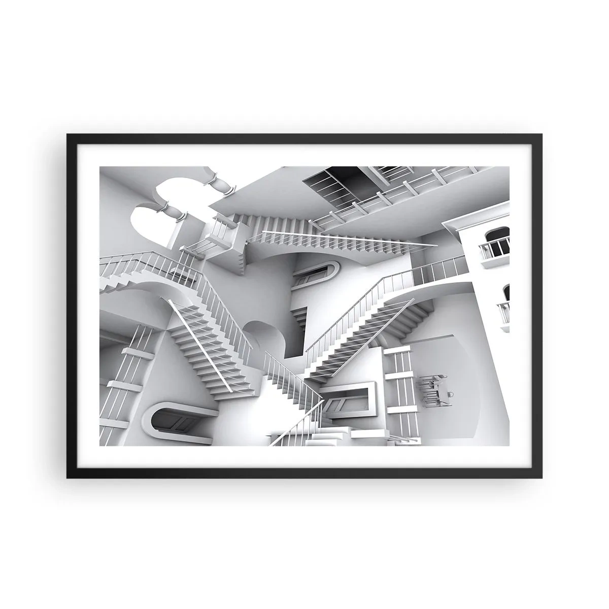 Plakat i sort ramme - Rummets paradokser - 70x50 cm