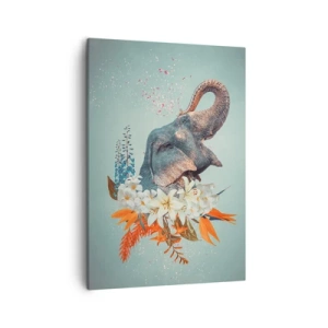 Lærredstryk - Billede på lærred - Brøl af glæde - 50x70 cm