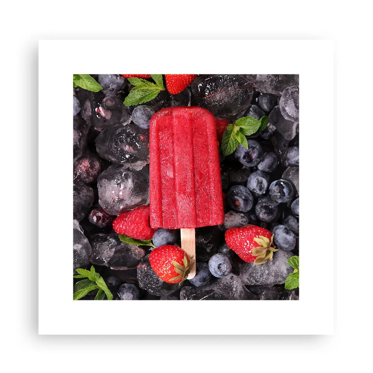 Plakat - En smag af varm sommer - 30x30 cm