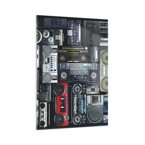 Billede på glas - Nostalgi for 1980'erne. - 50x70 cm