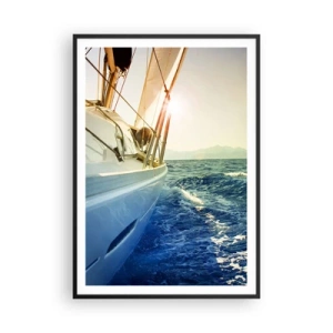 Plakat i sort ramme - For eventyr - 70x100 cm