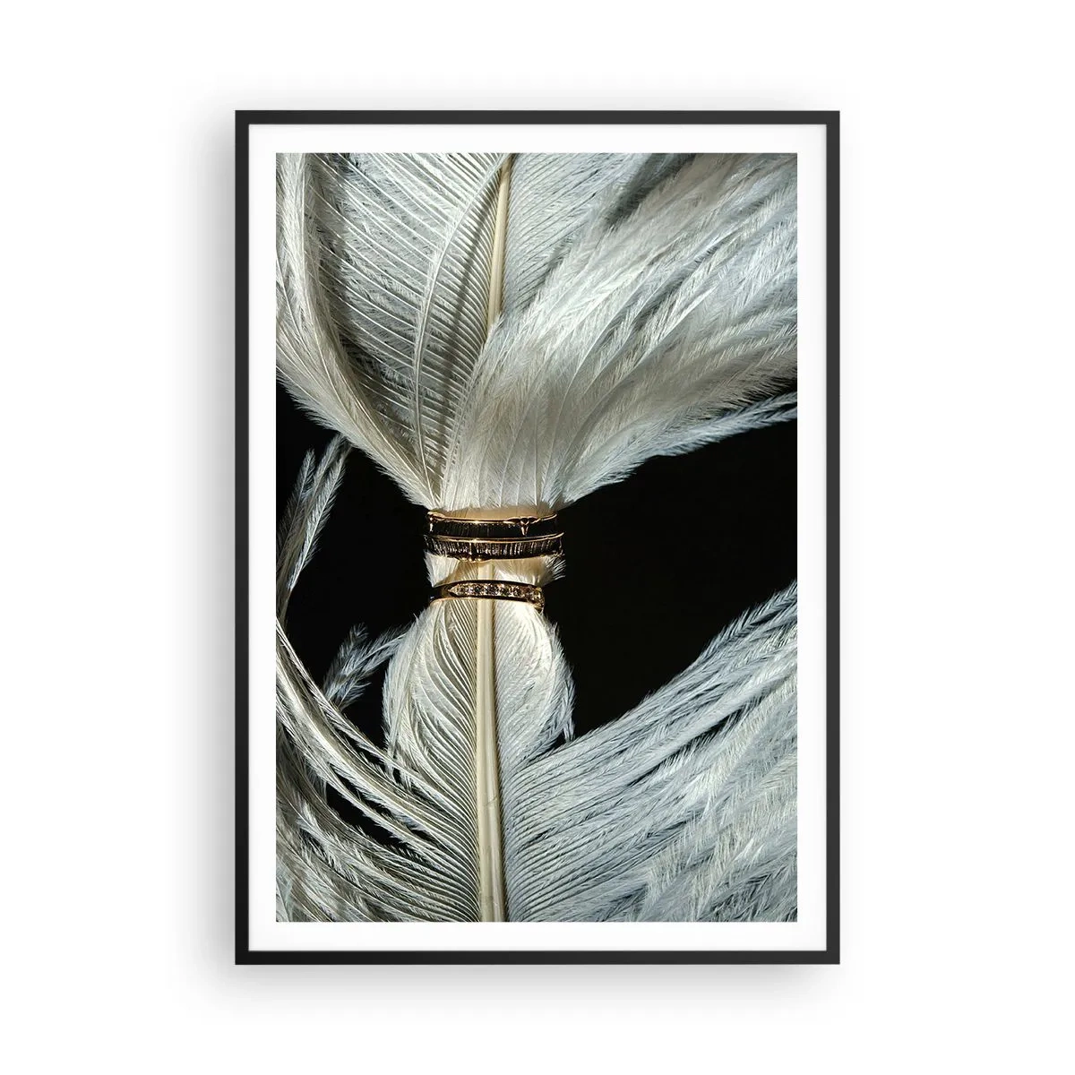 Plakat i sort ramme - ...og jeg vil ikke forlade dig... - 70x100 cm