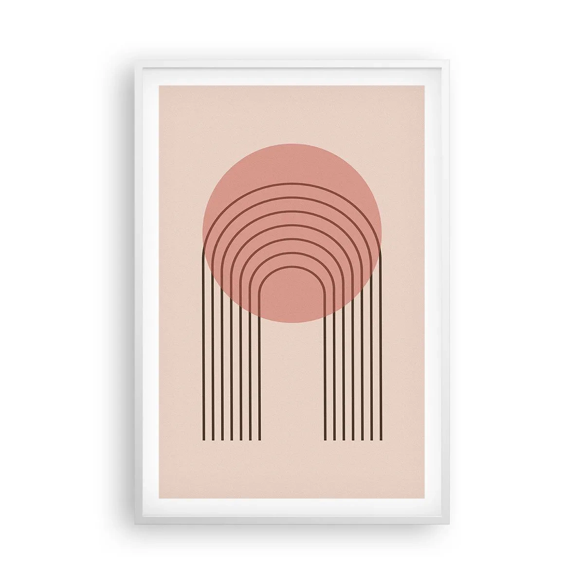 Plakat i hvid ramme - Uimodståelig tiltrækningskraft - 61x91 cm