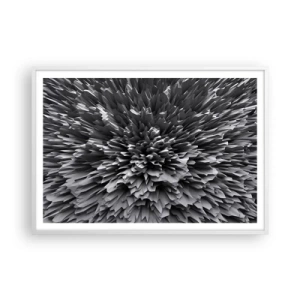 Plakat i hvid ramme - Det kan ikke blive skarpere end dette - 100x70 cm