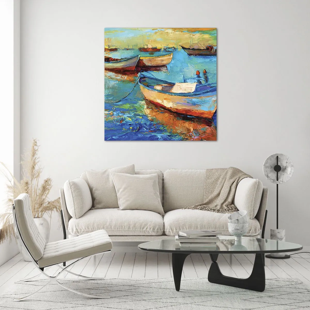 Billede på glas - I den sydlige bugt - 60x60 cm