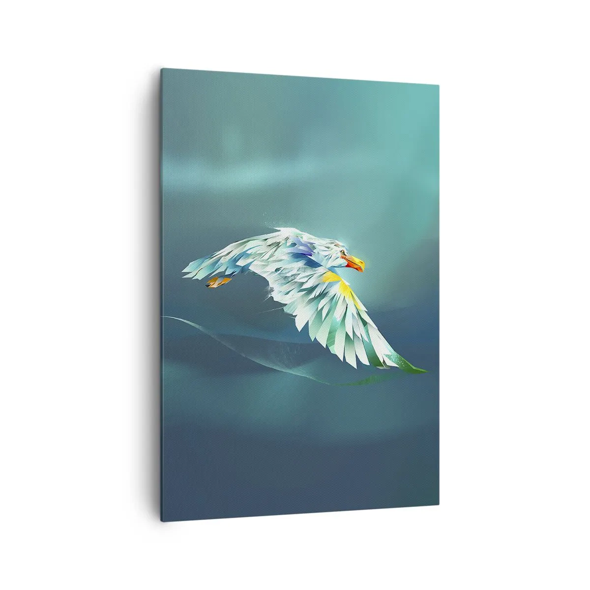 Lærredstryk - Billede på lærred - Den ørnelignende kraft i din flugt - 70x100 cm